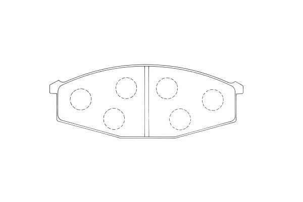 KAVO PARTS Комплект тормозных колодок, дисковый тормоз BP-6616